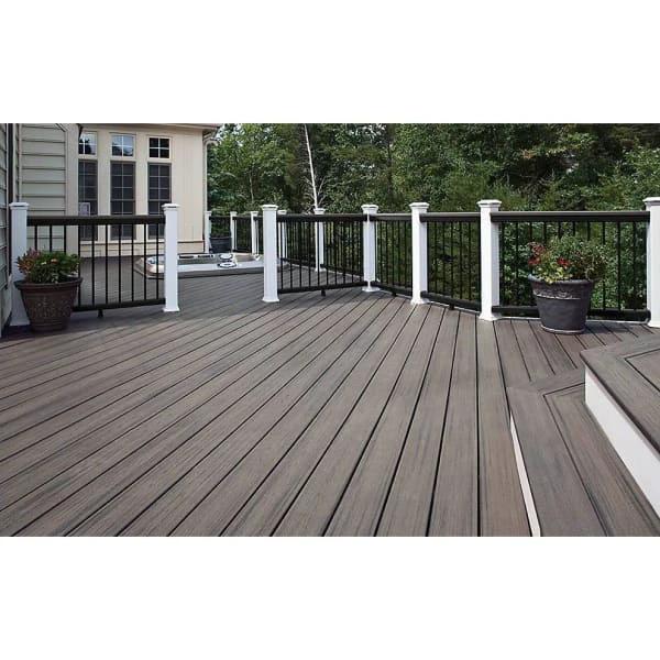 Trex Decking Board Composite Grooved 25mmx140mm Island Mist 3660mm - Armstrong Cheshire