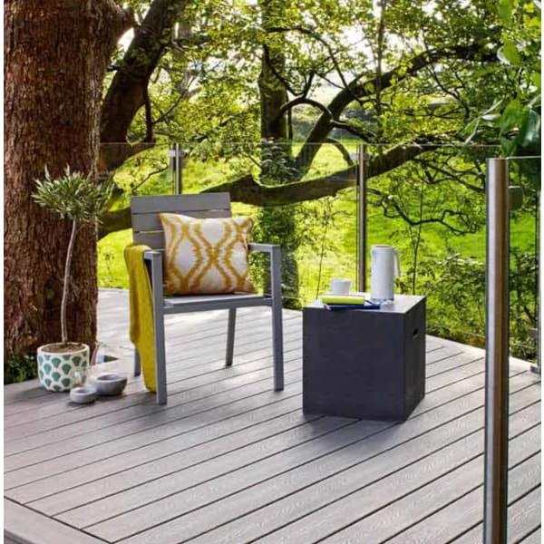 Trex Decking Board Composite Solid 25mmx140mm Island Mist 3660mm - Armstrong Cheshire