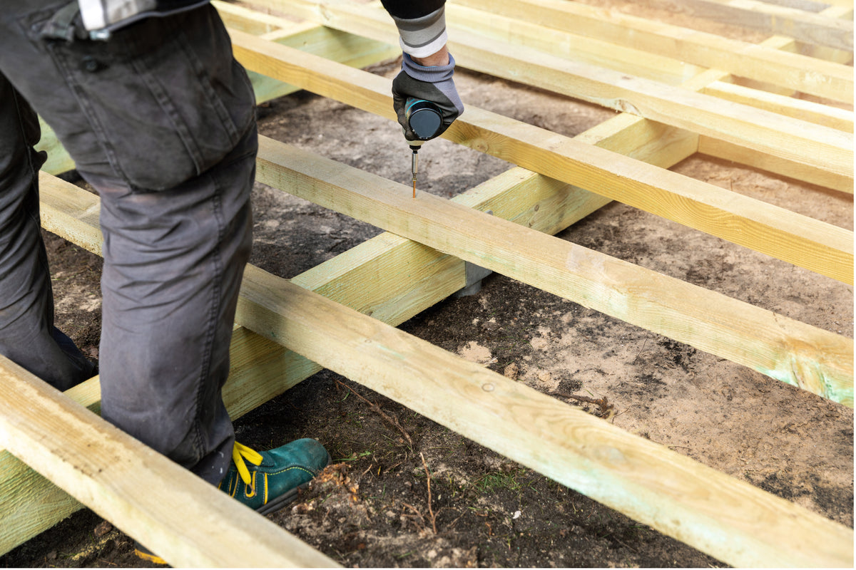 How to Lay Decking on Uneven Ground Armstrong Cheshire