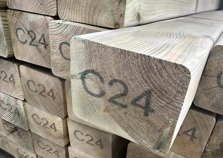 C24 TREATED TIMBER JOISTS 4X3