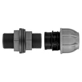 1” BSP Water Butt Fitting with 32mm MDPE Straight - Armstrong Cheshire