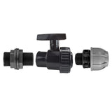1” BSP Water Butt Fitting with Full Flow PP Valve and 25mm MDPE Fitting - Armstrong Cheshire