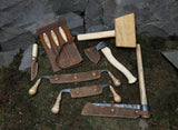 10 pieces pack Artisan Wood Carving Set – Axe, Mallet, Chisels Knives for Spoon & Bowl Making by CraftoriaShop