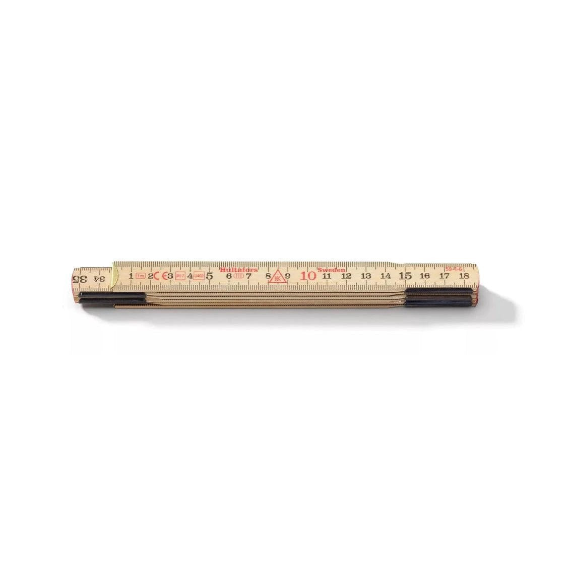 Hultafors Wooden Folding Rule - 2m