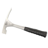 Bon Tool Brick Hammer Solid Steel 20oz - One-Piece Forged Carbon Steel Construction With Contoured Non-Slip Vinyl Grip
