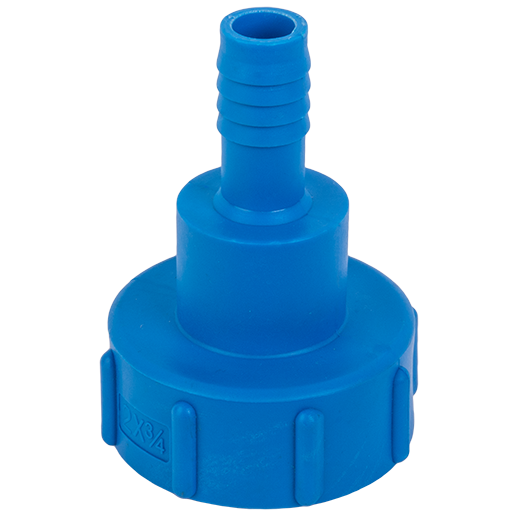 IBC S60X6 to 3/4" Hose Tail BLUE