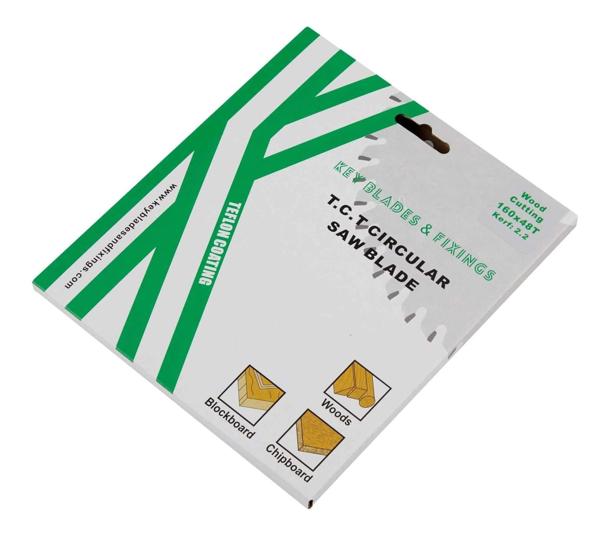 160mm x 20mm x 2.2mm 48 Tooth Track/Circular Saw Blade - 2204 - Armstrong Cheshire