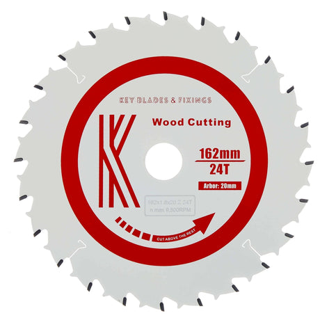 162mm X 20mm X 1.8mm 24 Tooth Mafell Fitment Circular Saw Blade - 3201 - Armstrong Cheshire