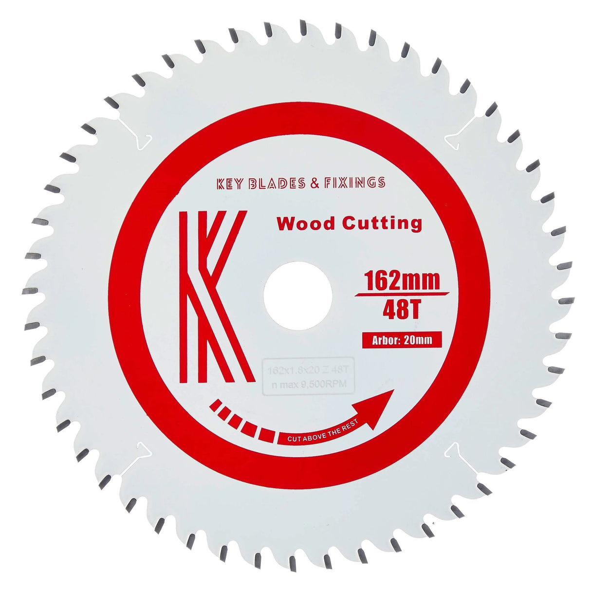 162mm X 20mm X 1.8mm 48 Tooth ATB Mafell Fitment Circular Saw Blade - 3203 - Armstrong Cheshire