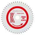 162mm x 20mm x 1.8mm 48 Tooth TCG Track Circular Saw Blade (Solid Surface) - 3205 - Armstrong Cheshire