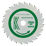 165mm x 20mm x 2.2mm 24 Tooth Track/Circular Saw Blade - 4101 - Armstrong Cheshire