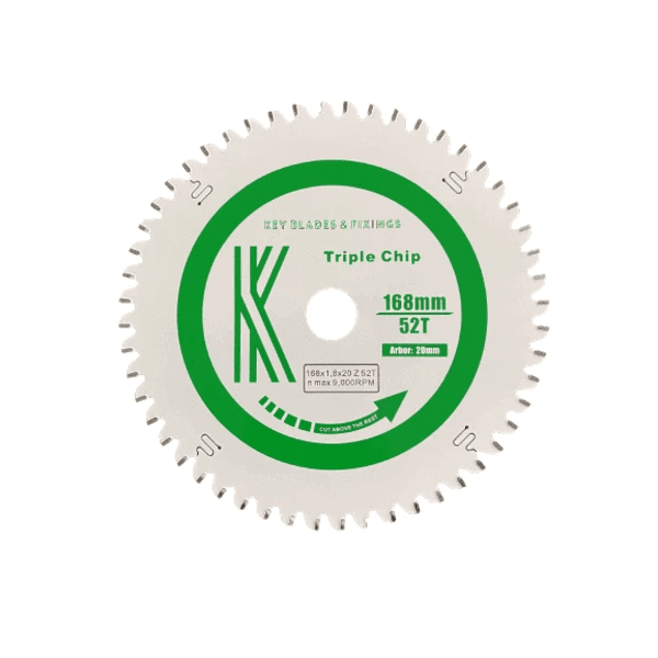 168mm x 20mm x 1.8mm 52T TCG Festool Circular Saw Blade - Armstrong Cheshire