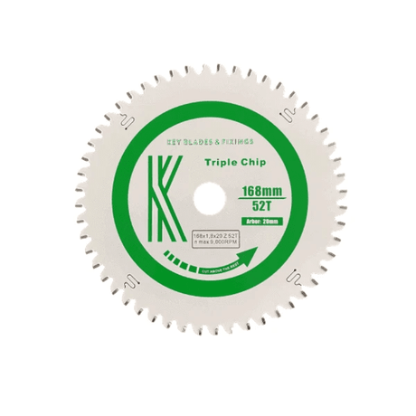 168mm x 20mm x 1.8mm 52T TCG Festool Circular Saw Blade - Armstrong Cheshire