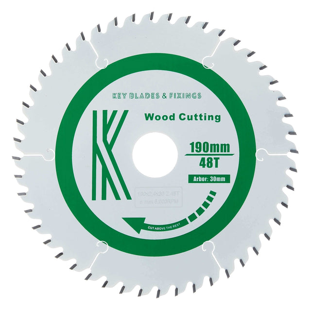 190mm x 30/20mm x 2.4mm 48 Tooth ATB Circular Saw Blade - 4203 - Armstrong Cheshire