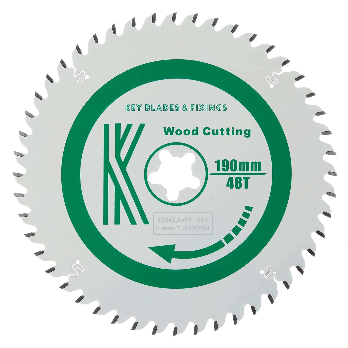190mm X FF X 2.4mm 48 Tooth ATB CS50 Circular Saw Blade - 2301 - Armstrong Cheshire