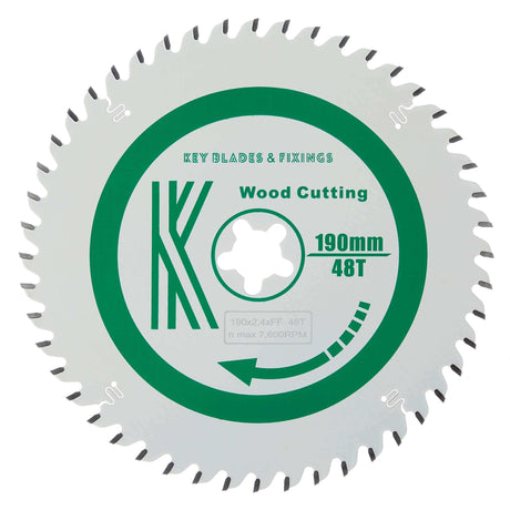 190mm X FF X 2.4mm 48 Tooth ATB CS50 Circular Saw Blade - 2301 - Armstrong Cheshire