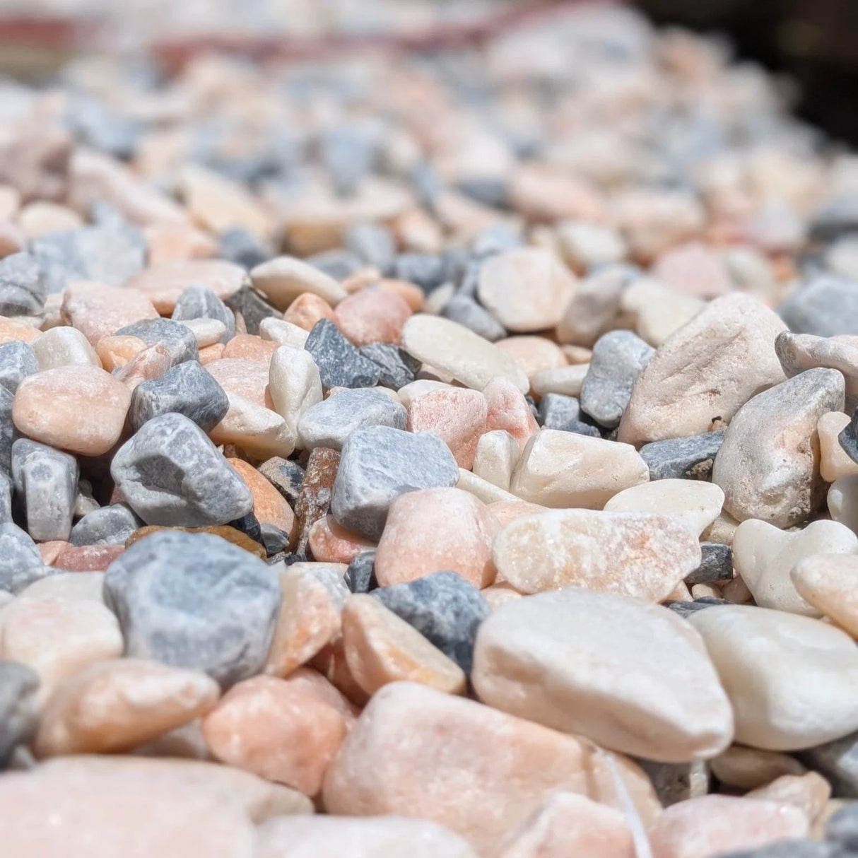 20-50mm Polar Pink Marble Pebbles - Armstrong Cheshire