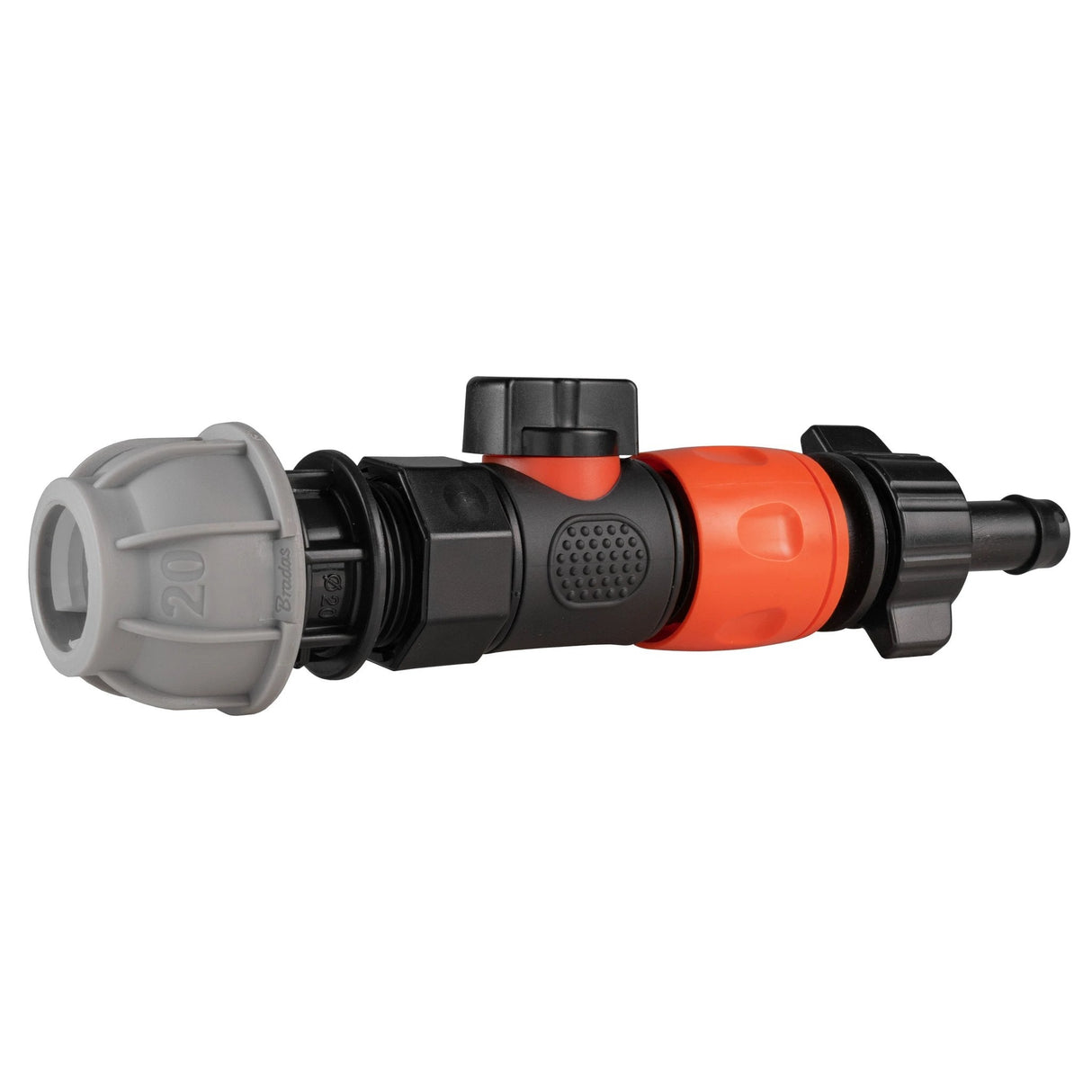 20mm MDPE Straight with BSPF-Quick Connect Valve & Hose Connector 16mm Barb - Armstrong Cheshire