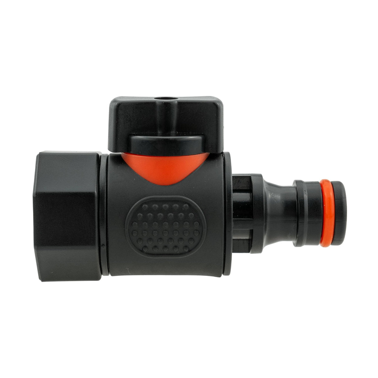 20mm MDPE Straight with BSPF-Quick Connect Valve & Hose Connector Black - Armstrong Cheshire