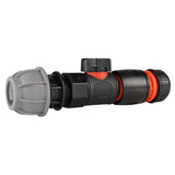 20mm MDPE Straight with BSPF-Quick Connect Valve & Hose Connector Black - Armstrong Cheshire