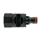 20mm MDPE Straight with BSPF-Quick Connect Valve & Hose Connector Black Soft - Armstrong Cheshire