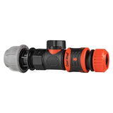 20mm MDPE Straight with BSPF-Quick Connect Valve & Hose Connector Lock - Armstrong Cheshire
