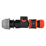 20mm MDPE Straight with BSPF-Quick Connect Valve & Hose Connector Lock - Armstrong Cheshire