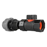 20mm MDPE Straight with In-Line BSPF Threaded Valve - Armstrong Cheshire