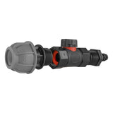 20mm MDPE Straight with In-Line BSPF Valve and 16mm Barbed Straight - Armstrong Cheshire