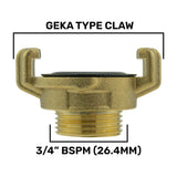 20mm MDPE Straight with In-Line BSPF Valve and Geka Type Connector - Armstrong Cheshire