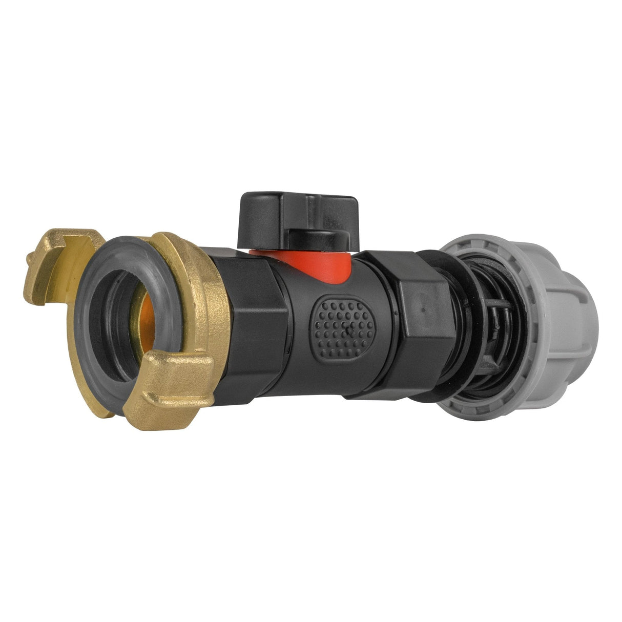 20mm MDPE Straight with In-Line BSPF Valve and Geka Type Connector - Armstrong Cheshire