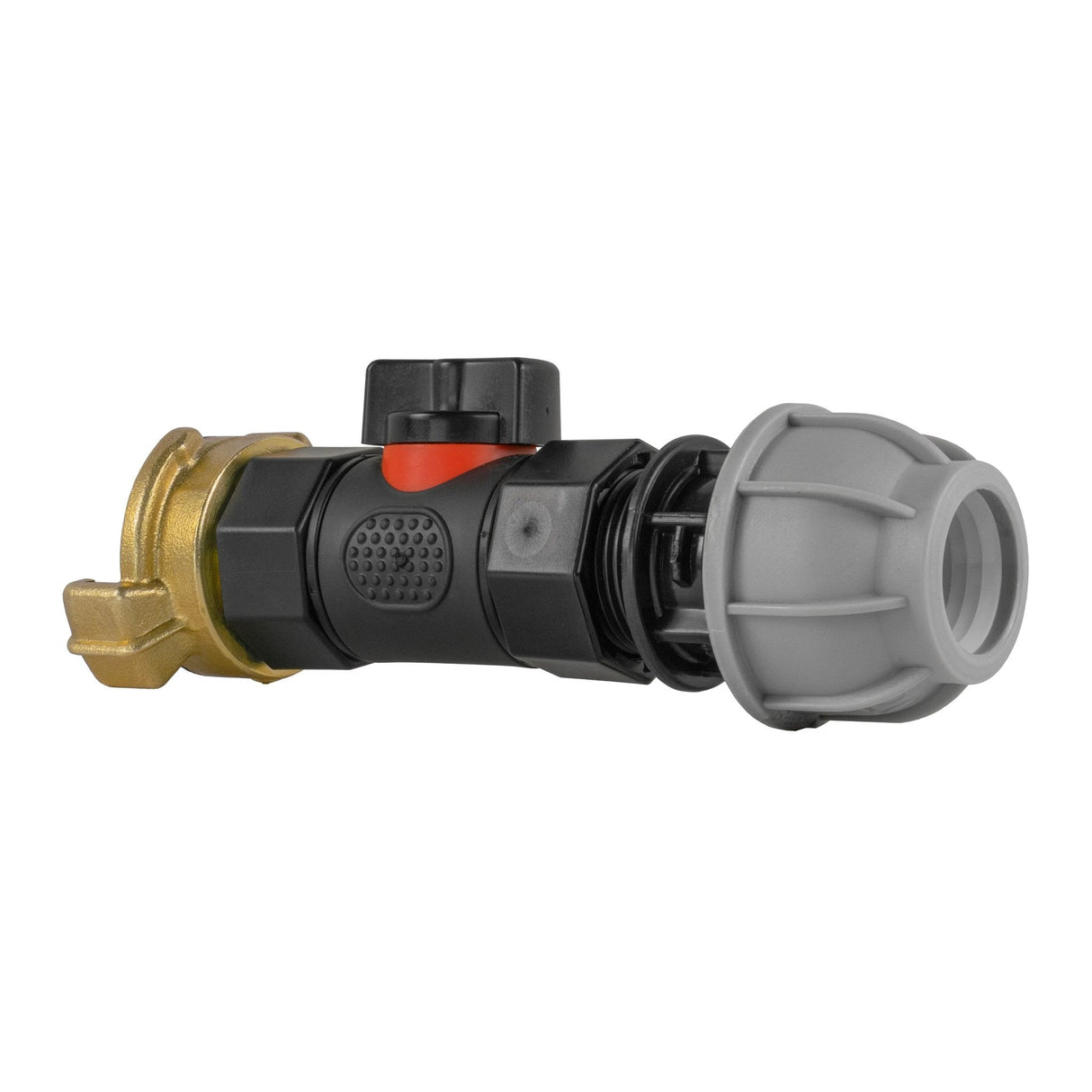 20mm MDPE Straight with In-Line BSPF Valve and Geka Type Connector - Armstrong Cheshire