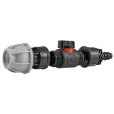 20mm MDPE Straight with In-Line BSPM Valve and 16mm Barbed Straight - Armstrong Cheshire