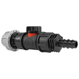 20mm MDPE Straight with In-Line BSPM Valve and 16mm Barbed Straight - Armstrong Cheshire