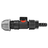20mm MDPE Straight with In-Line BSPM Valve and 16mm Barbed Straight - Armstrong Cheshire