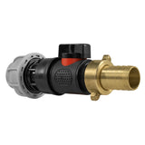 20mm MDPE Straight with In-Line BSPM Valve and 19mm Brass Barb - Armstrong Cheshire