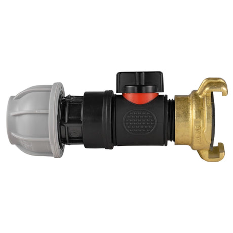 20mm MDPE Straight with In-Line BSPM Valve and Geka Type Connector - Armstrong Cheshire