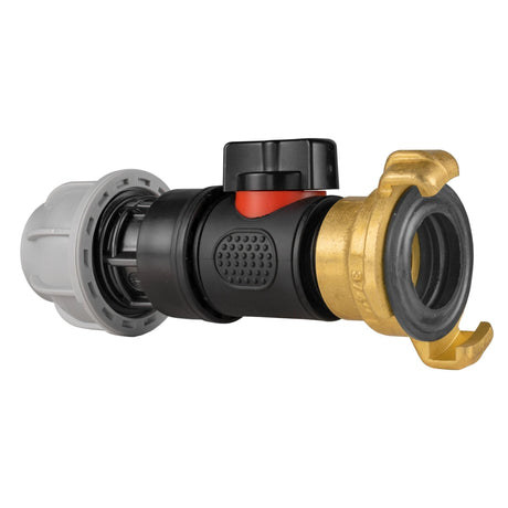 20mm MDPE Straight with In-Line BSPM Valve and Geka Type Connector - Armstrong Cheshire
