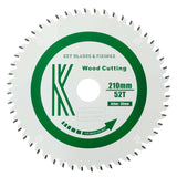 210mm x 30mm x 2.4mm 52 Tooth Track/Circular Circular Saw Blade - 2402 - Armstrong Cheshire