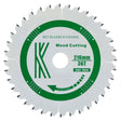 216mm x 30mm x 2.4mm 36T ATB (Neg Rake) Festool KS60 Circular Saw Blade - 2501 - Armstrong Cheshire