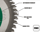 216mm x 30mm x 2.4mm 60T (TCG Neg Rake) Ali Blade - 2503 - Armstrong Cheshire