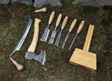 8pc Hand-Forged Woodworking Tool Set | 52100 Steel