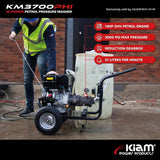 21LPM Petrol Pressure Washer – Kiam KM3700PHI HIFLOW | 14HP Jet Cleaner - Armstrong Cheshire