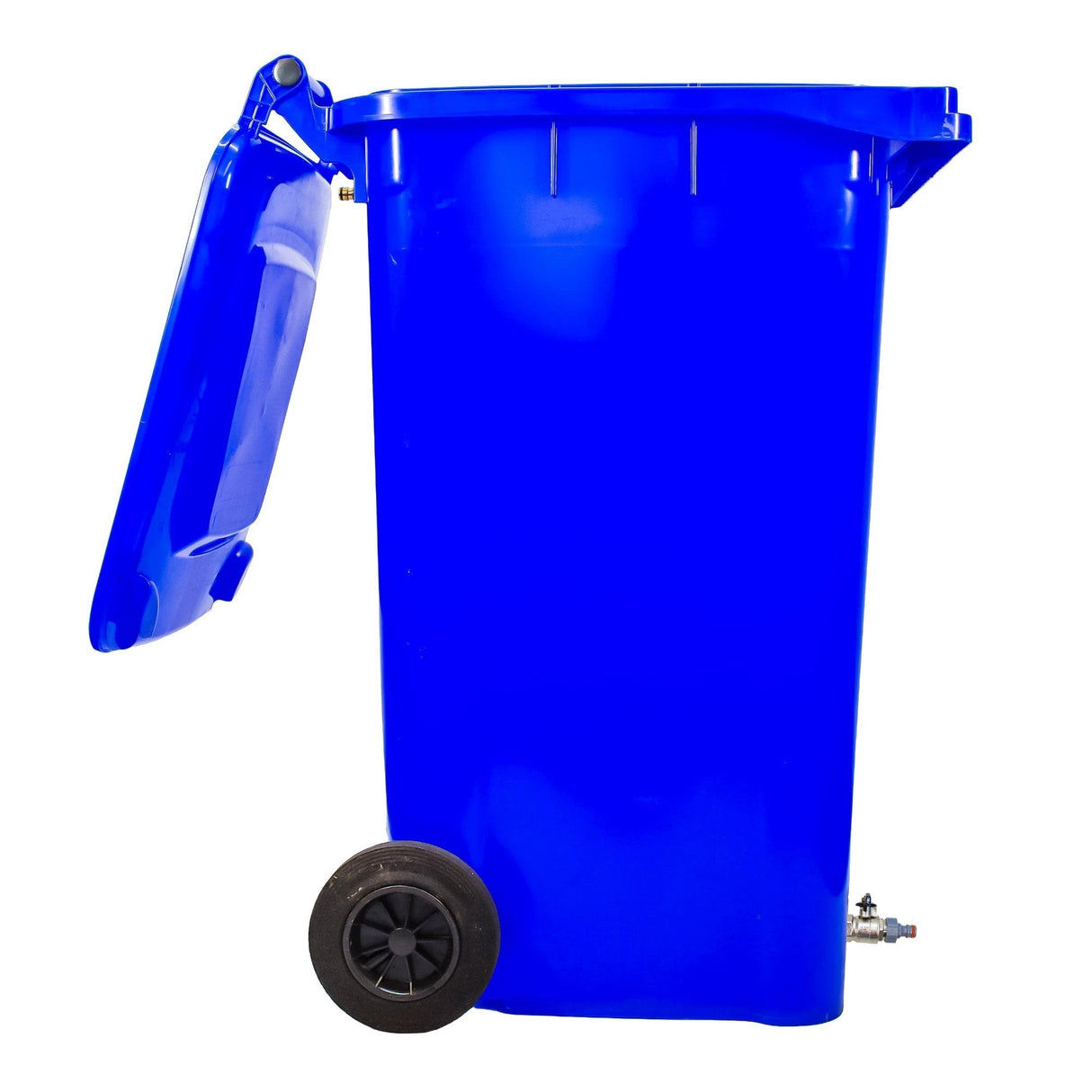 240 Litre Mobile Water Wheelie Bin Buffer Tank with Overflow Cut-off Float Valve - Armstrong Cheshire