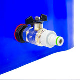 240 Litre Mobile Water Wheelie Bin Buffer Tank with Overflow Cut-off Float Valve - Armstrong Cheshire