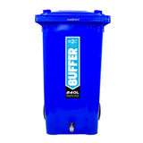 240 Litre Mobile Water Wheelie Bin Buffer Tank with Overflow Cut-off Float Valve - Armstrong Cheshire