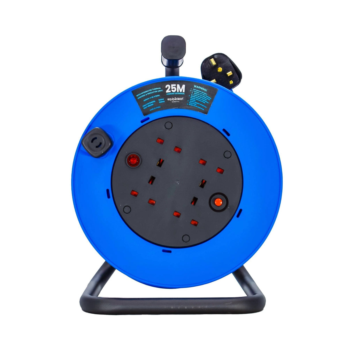 25 Metre Extension Cable Reel - 4 Gang 3120W - Armstrong Cheshire