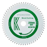 250mm x 30mm x 3.0mm 60 Tooth ATB Circular Saw Blade - 6102 - Armstrong Cheshire