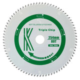 254mm x 30mm x 2.4mm 80 Tooth Triple Chip (MFC & Laminates) 8254 Circular Saw Blade - Armstrong Cheshire