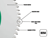 254mm x 30mm x 2.4mm 80 Tooth Triple Chip (MFC & Laminates) 8254 Circular Saw Blade - Armstrong Cheshire